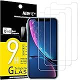 NEW'C 3 Pack Designed for iPhone 11 and iPhone XR Screen Protector (6.1"), Enhanced Tempered Glass Protection, Case Friendly Scratch Resistant,Bubble-Free, Ultra Resistant