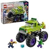LEGO Marvel The Hulk Truck vs. Thanos - Monster Truck Building Toy for Kids 7+ - Includes Hulk & Thanos Toy Minifigures - Creative Birthday Gift Idea for Girls and Boys - 76312