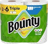 Bounty Select-A-Size Paper Towels, White, 2 Triple Rolls = 6 Regular Rolls