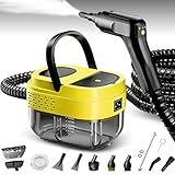 Steam Cleaner,15s Heat-Up,1.6L Tank,3-Level Adjustable Handle,2500W Steamer for Cleaning,Portable Steamer for Cleaning with 16PCS Accessories,Steam Cleaner for Home,Car,Dirt,Grease,Grout,Tile,Couch