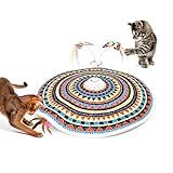 Potaroma Cat Toys Chargeable, 3in1 Hide and Seek, Automatic Interactive Fun, Fluttering Butterfly, Moving Feather, Kitten Wand, Indoor Kitty Exercise Kicker 22.8 Inch Cover for All Breeds