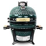 London Sunshine Ceramic Charcoal BBQ Kamado Griller - Portable Tabletop The Cadet Series Smoker
