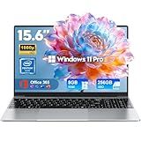 NIAKUN Laptop Computer,15.6 Inch Windows 11 Pro Laptops with Office 365,2026 Lap Top PC,8GB RAM 256GB SSD,Intel Pentium Process,1080P FHD,5000mAh Long Battery Life,2-Year Warranty,Business Student