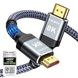 Highwings 8K 10K 4K HDMI Cable 48Gbps 6.6FT/2M, Certified Ultra High Speed