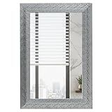 ULIKE Bathroom Mirror for Over Sink, Vanity Mirror for Wall, 24 x 36 Inch Rectangle Mirrors with Silver Frame, Wall Mirrors Decorative for Bathroom, Bedroom, Living Room, Entryway, Horizontal/Vertical