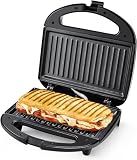 OSTBA Panini Press Sandwich Maker, 2-Slice Sandwich Toaster Grill