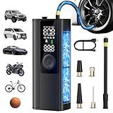 Anycash Tire Inflator Portable Air Compressor, Cordless Air Pump for Car Tires with Digital Pressure Gauge, 150 PSI Fast Tire Inflator for Car, Motorcycle, Bicycle - LED Light and Auto Shut-Off