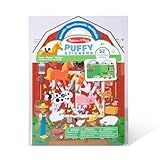 Melissa & Doug Puffy Sticker Play Set – On The Farm, 52 Reusable Stickers with 2 Fold-Out Scenes, Restickable Animal Arts and Crafts Activity Book for Kids Ages 4+ - FSC Certified
