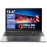 AKCHART 15.6'' AI Laptop with Office 365 12GB RAM 256GB SSD Win 11 Laptops
