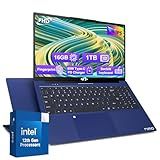 15.6-FHD-Laptop Student-Laptop, 16GB RAM 1TB SSD, Intel Pentium Quad-Core N100 Processor (Up to 3.4GHz) Backlit Keyboard Fingerprint WiFi 6 BT5.2 Business-Laptop, 2 Years Warranty Windows 11 Laptop