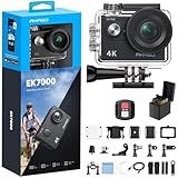 AKASO EK7000 4K30FPS 20MP WiFi Action Camera with EIS Ultra HD 131FT Waterproof Underwater Camera Remote Control 4X Zoom Support External Microphone Black
