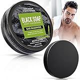 AVPAVP Black Soap for Gray Hair 100g, Darkening Shampoo Bar for Hair & Beard, Soothes & Nourishes Scalp, Suitable for All Hair Types