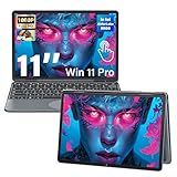 Svikou 11" Convertible 2-in-1 Touchscreen Laptop, in tel N100,16GB RAM,1T SSD,FHD 1920 * 1200 IPS,Win 11 Pro PC,Backlit Keyboard, WiFi,USB-C,HDMI,Oval Trackpad,Lightweight for Business&Students