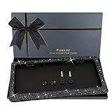 Bling License Plate Frame for Women, 1PCS Sparkly License Plate Frames| Over 1200 pcs 14 Facets Bedazzled Clear Glass Rhinestone Crystals w/Free Glitter Diamond Box (Black)