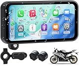 Wonsidary 6.25" Wireless Motorcycle CarPlay & Android Auto Screen,Built-in TPMS,Portrait/Landscape Switch,IP67 Waterproof Touchscreen,GPS Navigation,Bluetooth Audio,Siri & G00gle Assistant