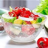 S.G Premium Quality Plastic Punch Bowl - 2 Gallon Clear Plastic Punch Bowl - Embroidered Design 8 Quart Serving Bowl. (Punch Bowl Only)