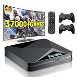 Kinhank Retro Game Console, Super Console X2 Pro Built-in 37000+ Games, Video Game Console Android 9.0/Emuelec 4.6, 4K UHD Output,2.4G/5G, BT 5.0