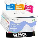 FOMIN Acidified Deodorant Wipes for Women & Men - 50 Count Variety Pack