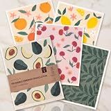 KIBAGA Beautiful Swedish Dishcloths for Kitchen Set of 5