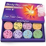 Shower Steamers Aromatherapy-8 Pack Shower Bombs with Essential Oils, Mothers Day Gifts for Mom Wife, Birthday Gifts for Women Self Care Relaxation Home SPA Teacher Appreciation Gift (Purple)