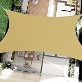 OOTONAT 16' x 20' Rectangular Sun Sail Shades Canopy UV Block Outdoor Shades for Patio Garden Backyard Pergola Shade Cover Sand