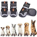 Dimicoo Dog Shoes,Breathable Boots for Summer Hot Pavement,Non-Slip Paw Protector for Small Medium Large Dogs,Reflective Dog Booties for Outdoor & Indoor Hardwood Floors
