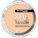 Maybelline Super Stay Up to 24HR Hybrid Powder-Foundation, Medium-to-Full Coverage Makeup, Matte Finish, 312, 1 Count