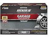 Rust-Oleum 317284 RockSolid Polycuramine Garage Floor Coating, 2.5 Car Kit, High Gloss Dark Gray
