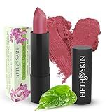 Fifth & Skin BOTANICAL Lipstick (POMEGRANATE) | Vegan | Natural | Organic | Certified Cruelty Free | Paraben Free | Petroleum Free | Healthy | Moisturizing | Vibrant Color that's Good for your Lips!
