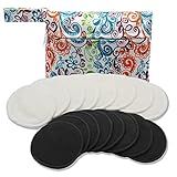 Pinowu Reusable Makeup Remover Pads (16pcs Pads + Carry Bag + Wash Bag), Washable Eco-Friendly Cotton Rounds Face Wipe for All Skin Types