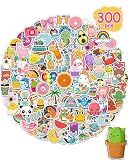 300 Pcs/Pack Water Bottle Stickers for Kids, Cute Vinyl Waterproof Stickers