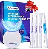 Whitebite Pro Teeth Whitening Kit for Sensitive Teeth – 32X LED Light + 35% Carbamide Peroxide Gel + Remineralizing Gel | Dental-Grade Whitening at Home Flavor Mint