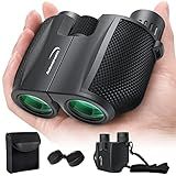 Aurosports 10x25 Binoculars for Adults and Kids, Large View Compact Binoculars for Bird Watching, Easy Focus Small Binocular with Low Light - Ideal for Theater Concerts Travel Hunting Hiking