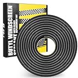 Butyl Rubber Tape Headlight Glue Sealant Rope 14.8Ft Diameter 9mm Putty Foam Strip Caulk Sealer for Automotive (Car RV Truck Marine) Window Door Windshield Sealing - Black, 1 Roll