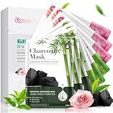 Liyawudo Centella Hydrating Face Masks Set, 9 Pack Moisturizing Sheet Masks