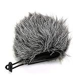 Ruittos Deadcat Wind Shield, Microphone Furry Windscreen Muff Pop Filter Cover Compatible with Zoom H1N & H1 Handy Portable Recorder, Outdoor Videography Vlog Film, Sports Camera,