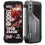 OSCAL Pilot 1 Rugged Phone,15000mAh(33W) Rugged Smartphone Unlocked,Gemini AI Android 14 Gaming Phone,IP69K Loud Speaker Military Phones, NFC,18GB+256GB/2TB Expand,Dual SIM/1 TF Slots,6.67" Display