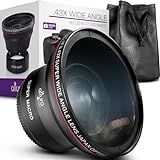 Altura Photo 58MM 0.43x HD Wide Angle Lens with Macro - Attaches to 58MM Filter Thread (Not Camera Body) - DSLR Accessories for Canon Rebel T7, T7i, T8i, T6i, T6s, T6, SL2, SL3, EOS 70D, 77D, 80D, 90D