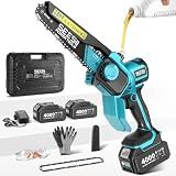 SEESII Flagship 8-Inch Cordless Mini Chainsaw, Upgraded Brushless Motor