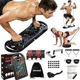 HOTWAVE Push Up Board, Portable PushUp Board, Foldable 20 in 1 Push Up Bar