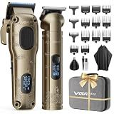 VGRPRO Hair Clippers for Men Professional, Cordless Clipper and Trimmer Set