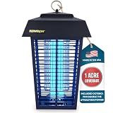 Flowtron Electric Bug Zapper, 1 Acre Outdoor, 40W UV, 5600V Zap, Black