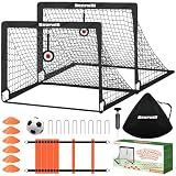 Bearwill Soccer Goal, Kids Soccer Goals for Backyard Set of 2