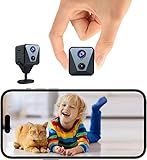 Funstorm 2025 Upgraded Spy Camera-Hidden Camera-4K HD WiFi Camera, Clear Night Vision, Wireless Security Camera, 100 Days Battery Life, Nanny Camera, Indoor Cam for Pet/Baby,AI Motion Detection