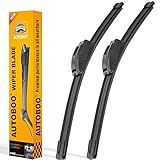 AUTOBOO 22" and 22" Windshield Wipers Blades (Pack Of 2),OEM Quality Premium All-Seasons Wiper blades,Stable and Quiet Armor wiper blades