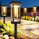 Solar Pathway Lights Outdoor, 8 Pack Upgraded Solar Garden Lights Solar Powered, Solar Lights Outdoor Waterproof IP65, 15 Hours Outdoor Solar Lights for Yard Patio Landscape Walkway Driveway Decor