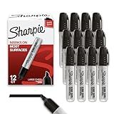 Sharpie King Size Permanent Markers Chisel Tip Markers for Work & Industrial Use 12 Count