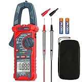 AstroAI Digital Clamp Meter Multimeter 2000 Counts Amp Voltage Tester Auto-ranging with AC/DC Voltage, AC Current, Resistance, Capacitance, Continuity, Live Wire Test, NCV, Blue