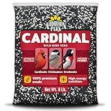 Audubon Park Cardinal Wild Bird Seed - 8 lb. No Corn, Milo, or Millet – Sunflower & Safflower Mix – Bird Food for Outside Feeders