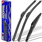 3 wipers Replacement for 2013-2018 Toyota RAV4, Windshield Wiper Blades Original Equipment Replacement - 26"/16"/10" (Set of 3) U/J HOOK